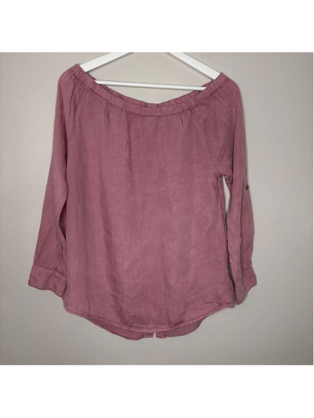 Women's Billy T Off-Shoulder Blouse Pink Size XS [PH0895]